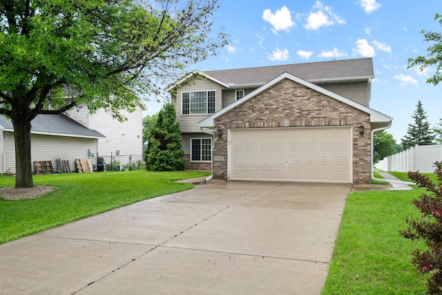 3168 Molina St, Shakopee, MN 55379 - view of front of house featuring brick siding, a garage, driveway, and a shingled roof