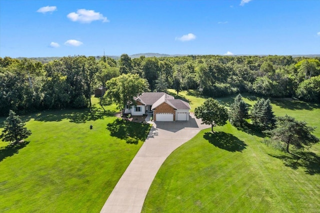 1195 64th St, Hudson, WI 54016 - view from above of property featuring a heavily wooded area