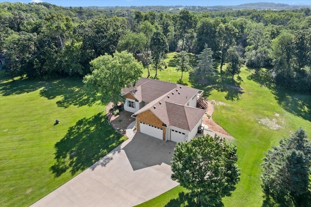 1195 64th St, Hudson, WI 54016 - view from above of property with a forest