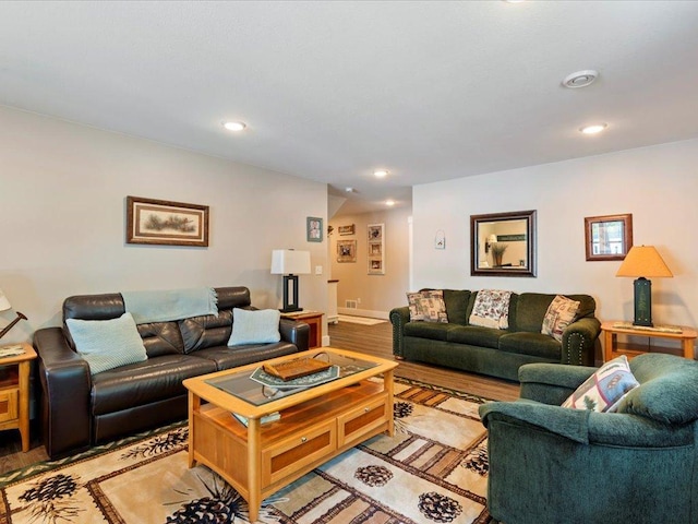 12144 Sylvan Dr SW, Sylvan Twp, MN 56473 - living room with recessed lighting and light wood-style flooring