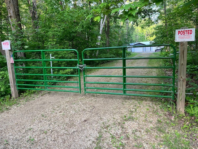23324 State Highway 107, Grasston, MN 55030 - view of gate