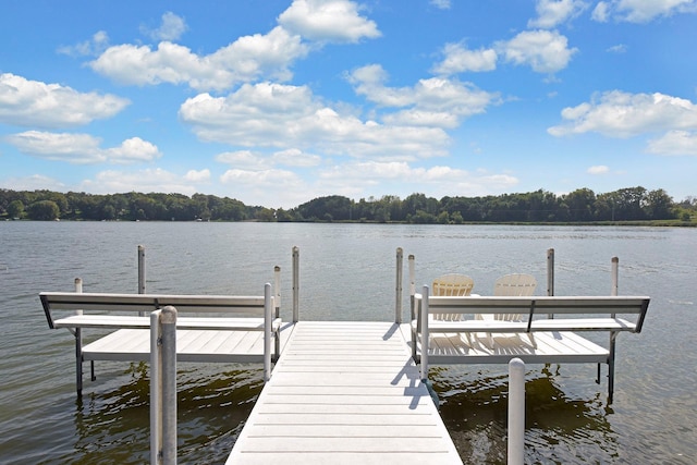 3710 Talero Curv, Chaska, MN 55318 - dock area featuring a water view and a view of trees