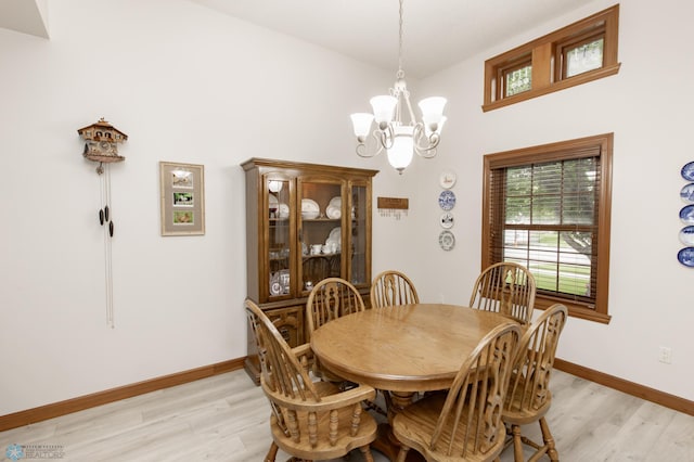 1365 Highpointe Dr N, Fargo, ND 58102 - dining area with light wood-type flooring and a chandelier