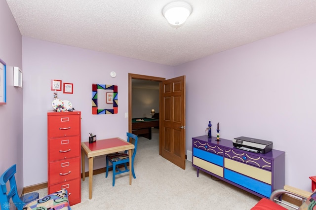 1365 Highpointe Dr N, Fargo, ND 58102 - office area featuring a textured ceiling and light carpet