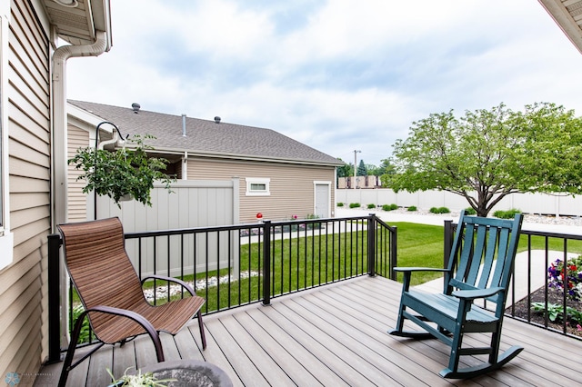 1365 Highpointe Dr N, Fargo, ND 58102 - view of wooden terrace