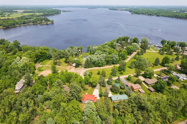 10275 Park Cir, Pine City, MN 55063 - aerial overview of property's location featuring a large body of water