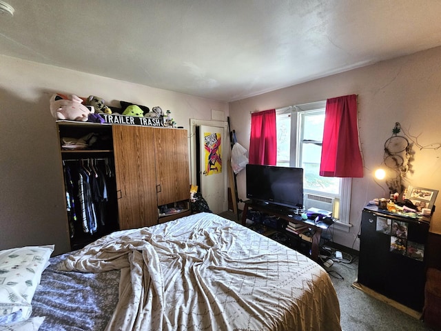 214 Vasa Ave, Fergus Falls, MN 56537 - carpeted bedroom featuring a closet and cooling unit