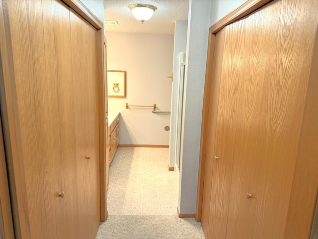 1423 Fairview Ln, Little Falls, MN 56345 - hall with a textured ceiling and baseboards