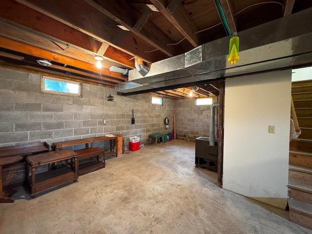 3883 Pleasant Ln, Fayal Twp, MN 55734 - basement featuring stairway