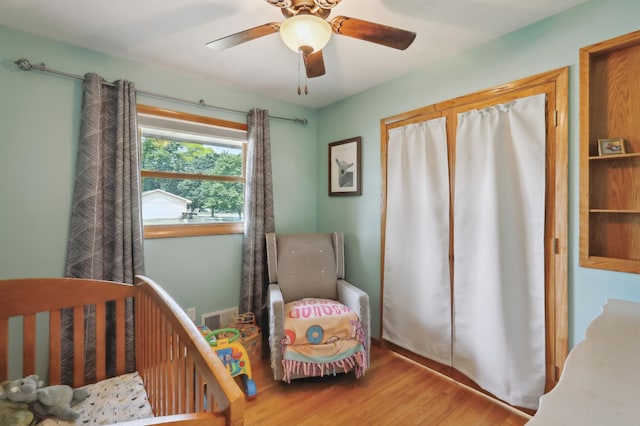 1412 10th Ave W, Shakopee, MN 55379 - bedroom featuring wood finished floors and a ceiling fan