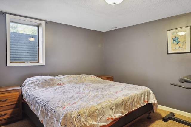 1412 10th Ave W, Shakopee, MN 55379 - bedroom featuring carpet, a textured ceiling, and baseboards
