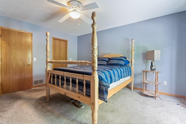 1580 9th Street Cir SE, Forest Lake, MN 55025 - bedroom featuring carpet flooring, a ceiling fan, and baseboards