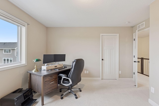 5175 White Star Ln, Woodbury, MN 55129 - office area featuring light colored carpet and baseboards