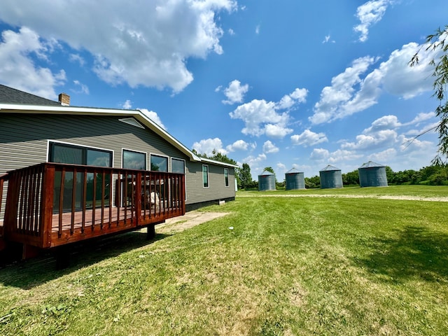31083 County Road 4, Badger, MN 56714 - view of green lawn featuring a deck