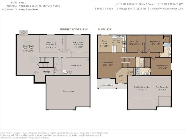 9770 32nd St NE, Saint Michael, MN 55376 - view of floor plan / room layout