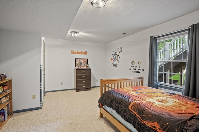 4142 Joppa Cir, Savage, MN 55378 - bedroom with light colored carpet, baseboards, and a textured ceiling