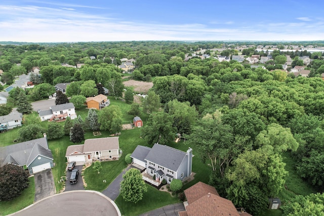 4142 Joppa Cir, Savage, MN 55378 - aerial perspective of suburban area with a heavily wooded area