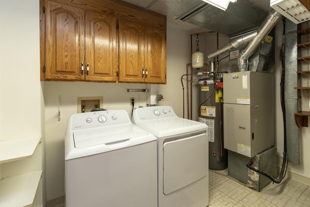 2 Crusader Ave E Unit A, West Saint Paul, MN 55118 - washroom with electric water heater, independent washer and dryer, cabinet space, and heating unit