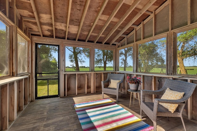 37875 600th Ave, Eden Valley, MN 55329 - sunroom / solarium with healthy amount of natural light and vaulted ceiling