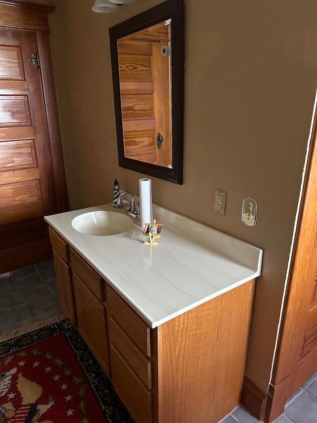 70 Lakeview Dr, Slayton, MN 56172 - bathroom featuring vanity and tile patterned floors