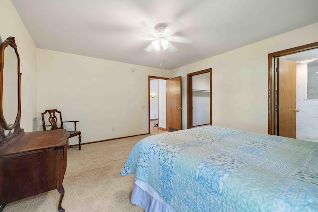 505 Superior Ave, Crosby, MN 56441 - bedroom with light colored carpet and a ceiling fan