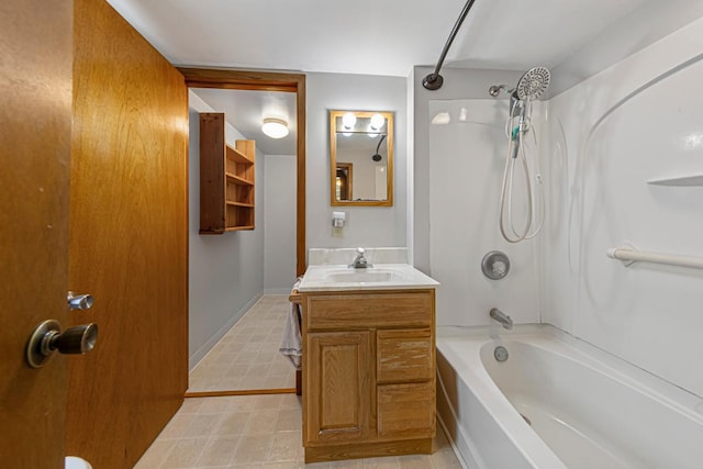 912 State St N, Waseca, MN 56093 - bathroom with vanity and bathtub / shower combination