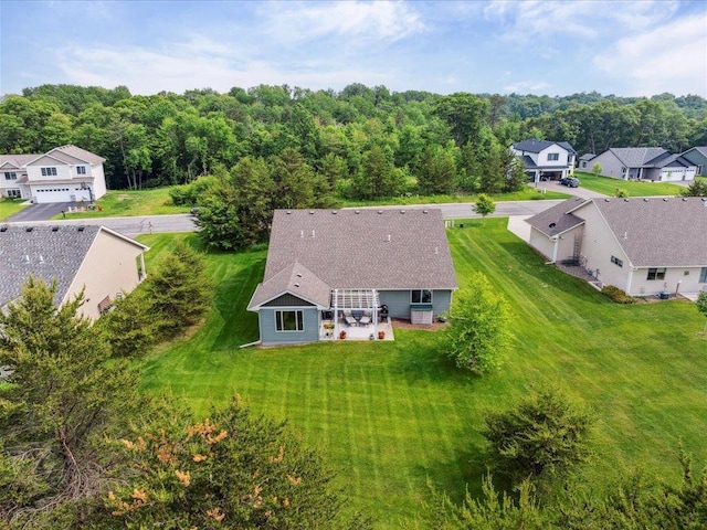 9308 Viking St, Brainerd, MN 56401 - aerial view of residential area featuring a forest