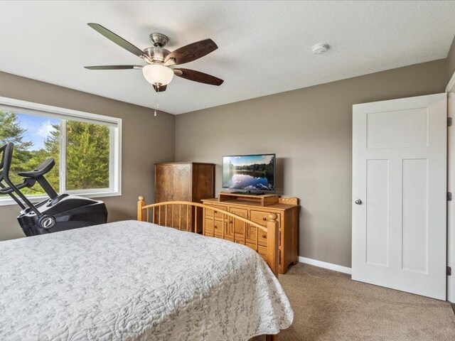 9308 Viking St, Brainerd, MN 56401 - carpeted bedroom with baseboards and ceiling fan