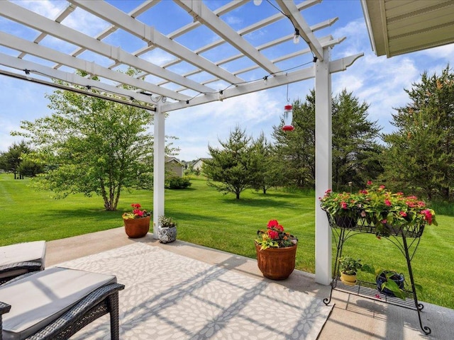 9308 Viking St, Brainerd, MN 56401 - view of patio / terrace with a pergola