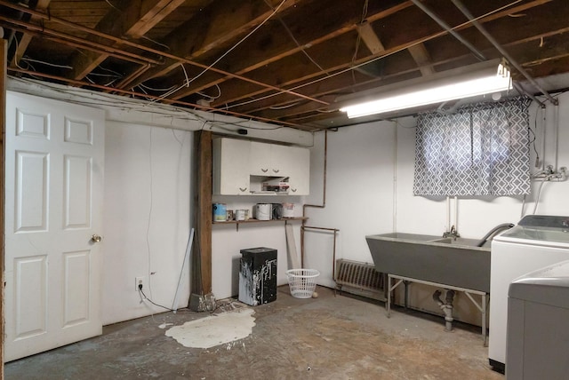 517 Birch Ave, Moose Lake, MN 55767 - finished basement with washer / clothes dryer and a sink