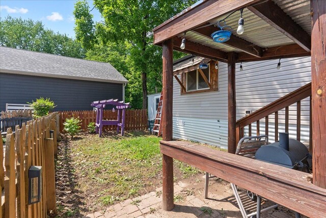 134315 Lone Pine Ln, Garfield Twp, WI 54001 - view of yard