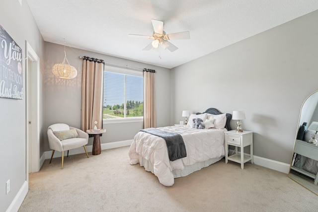 7482 250th St, New Market Twp, MN 55020 - bedroom featuring light carpet and ceiling fan