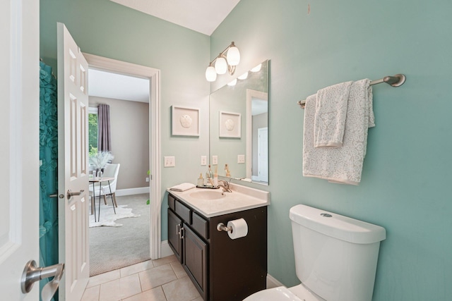 7482 250th St, New Market Twp, MN 55020 - bathroom with vanity and tile patterned floors