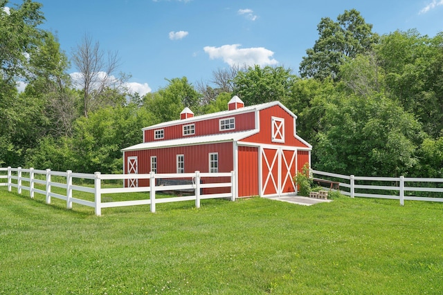 7482 250th St, New Market Twp, MN 55020 - view of barn featuring view of wooded area