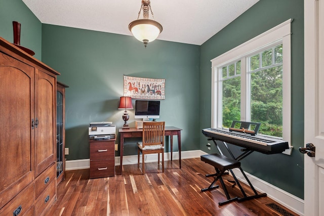 1755 Chateau Way, Minnetrista, MN 55359 - office area with dark wood-type flooring