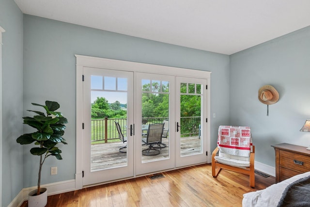 1755 Chateau Way, Minnetrista, MN 55359 - entryway featuring wood-type flooring and french doors