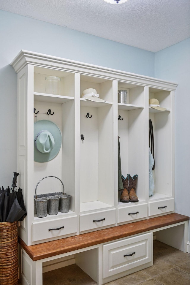1755 Chateau Way, Minnetrista, MN 55359 - mudroom featuring a textured ceiling