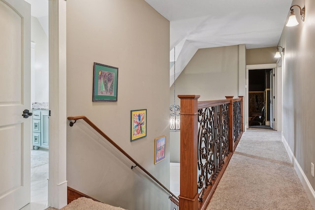 1755 Chateau Way, Minnetrista, MN 55359 - corridor with an upstairs landing and carpet