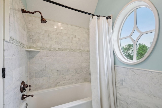 1755 Chateau Way, Minnetrista, MN 55359 - bathroom with shower / bathtub combination with curtain