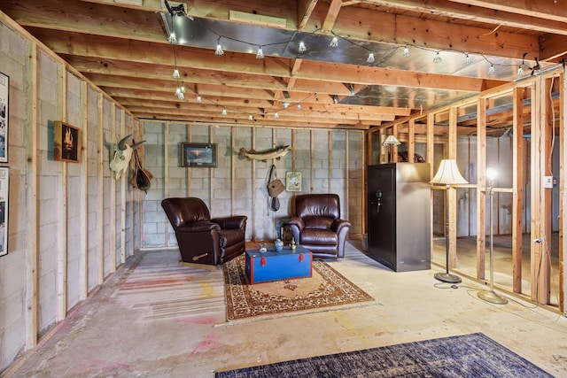 1755 Chateau Way, Minnetrista, MN 55359 - basement featuring concrete block wall