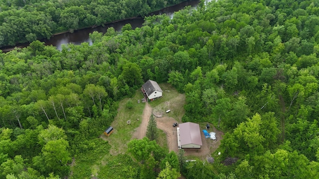 43190 Government Rd, Hinckley, MN 55037 - bird's eye view of a heavily wooded area and a nearby body of water