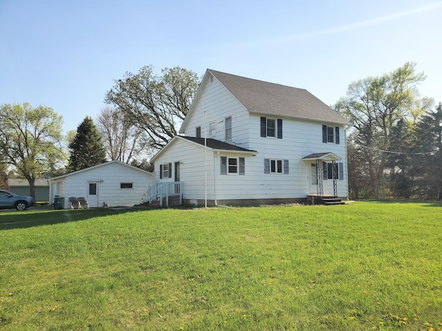 801 Greenwood Ave, Tracy, MN 56175 - rear view of house with a yard