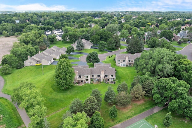 4540 Niagara Ln N, Plymouth, MN 55446 - aerial perspective of suburban area featuring a tree filled landscape