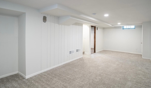 1368 Dale St N, Saint Paul, MN 55117 - basement with carpet and recessed lighting