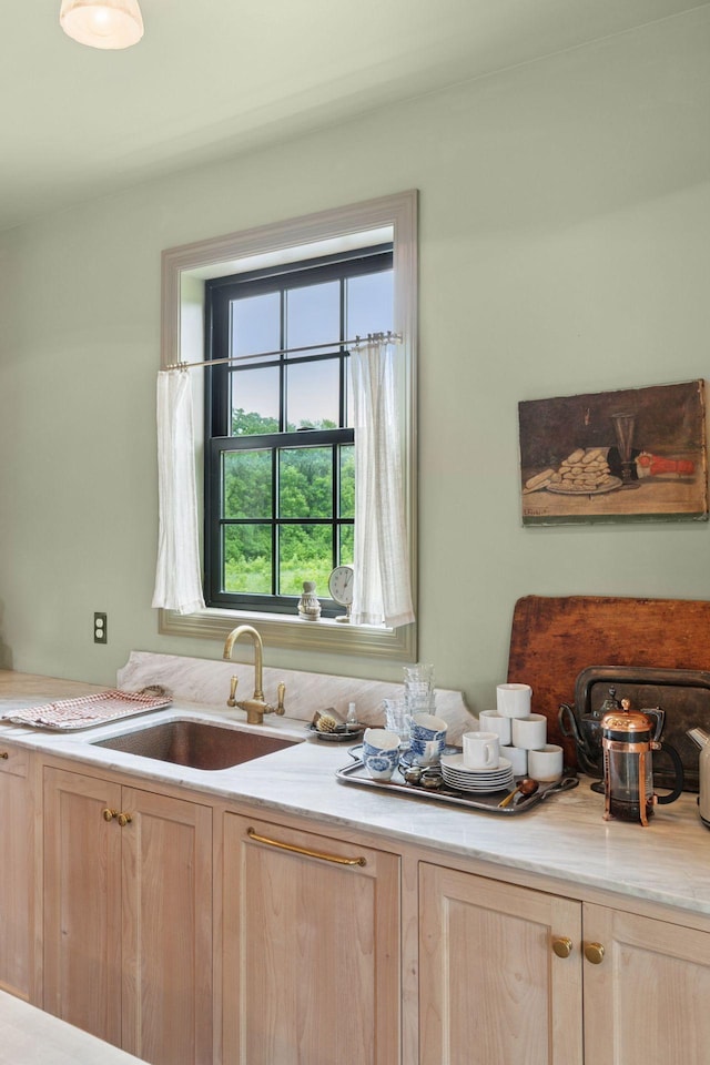 2176 153rd Ave, Mora, MN 55051 - kitchen featuring light brown cabinets and light countertops