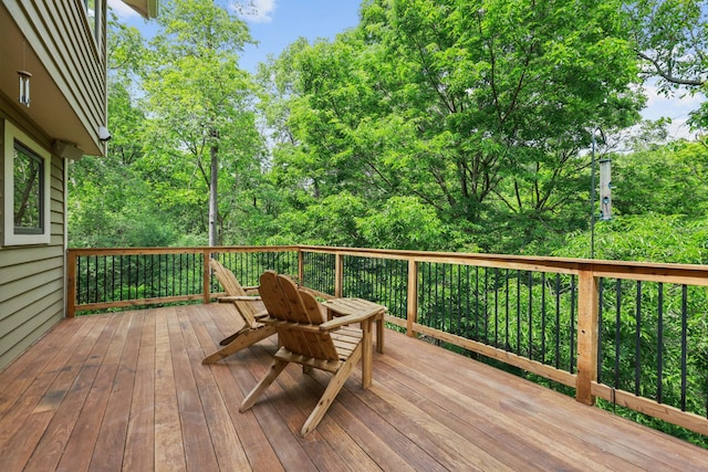 11960 Albavar Path, Inver Grove Heights, MN 55077 - wooden deck featuring view of scattered trees