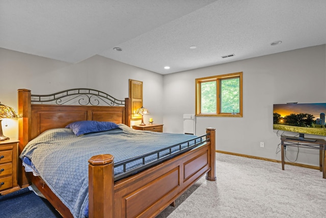 11960 Albavar Path, Inver Grove Heights, MN 55077 - carpeted bedroom with baseboards, recessed lighting, and a textured ceiling