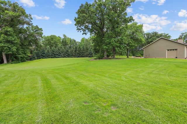 11960 Albavar Path, Inver Grove Heights, MN 55077 - view of grassy yard featuring view of scattered trees and golf course view