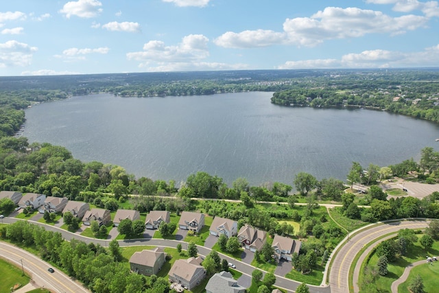 18482 Aubrie Ct, Eden Prairie, MN 55347 - aerial view of residential area featuring a large body of water