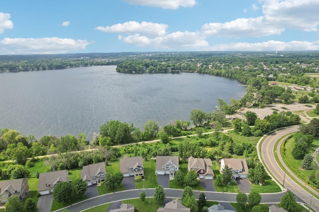 18482 Aubrie Ct, Eden Prairie, MN 55347 - aerial perspective of suburban area with a nearby body of water